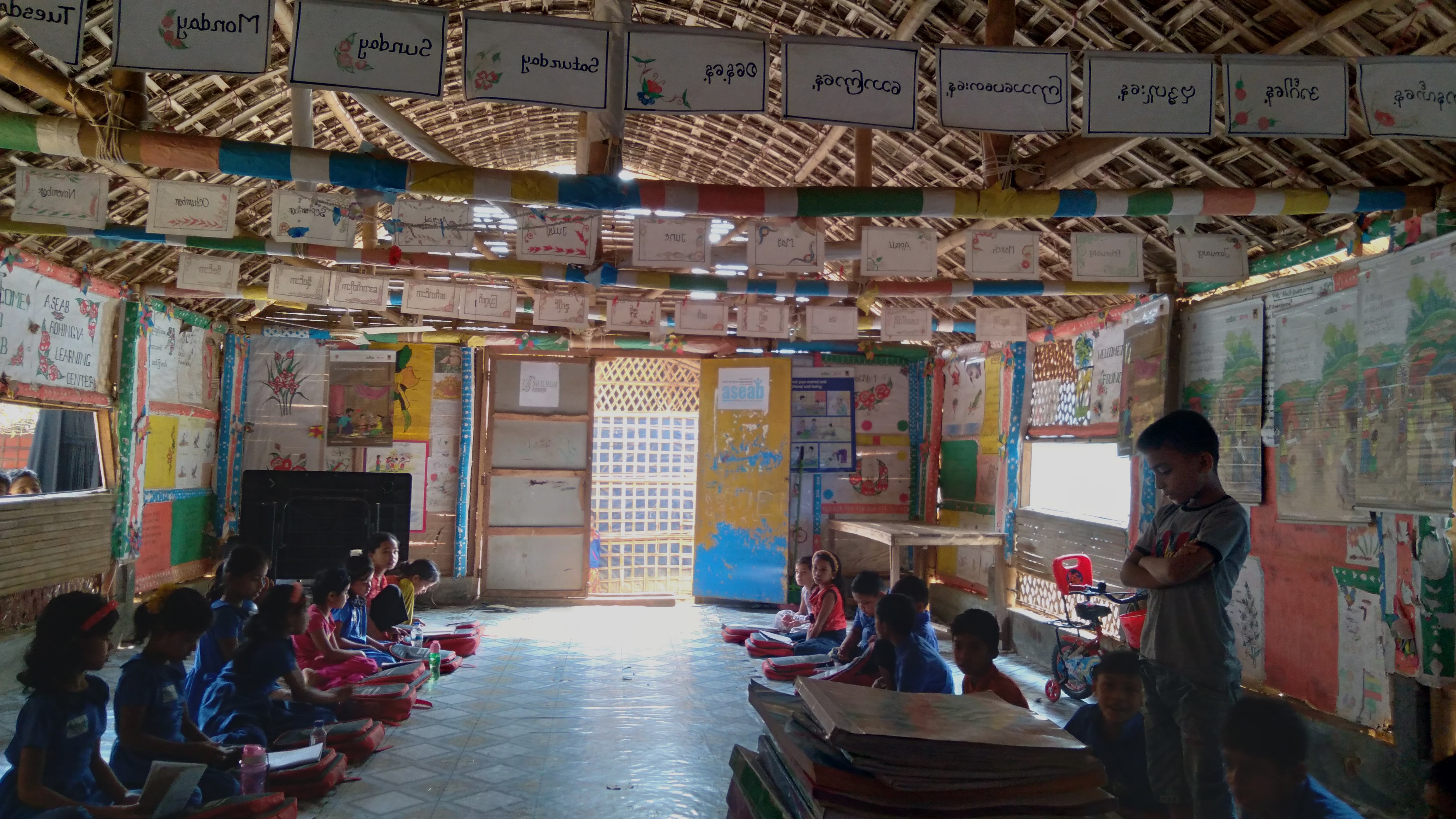 A Rohingya Refugee Camp School